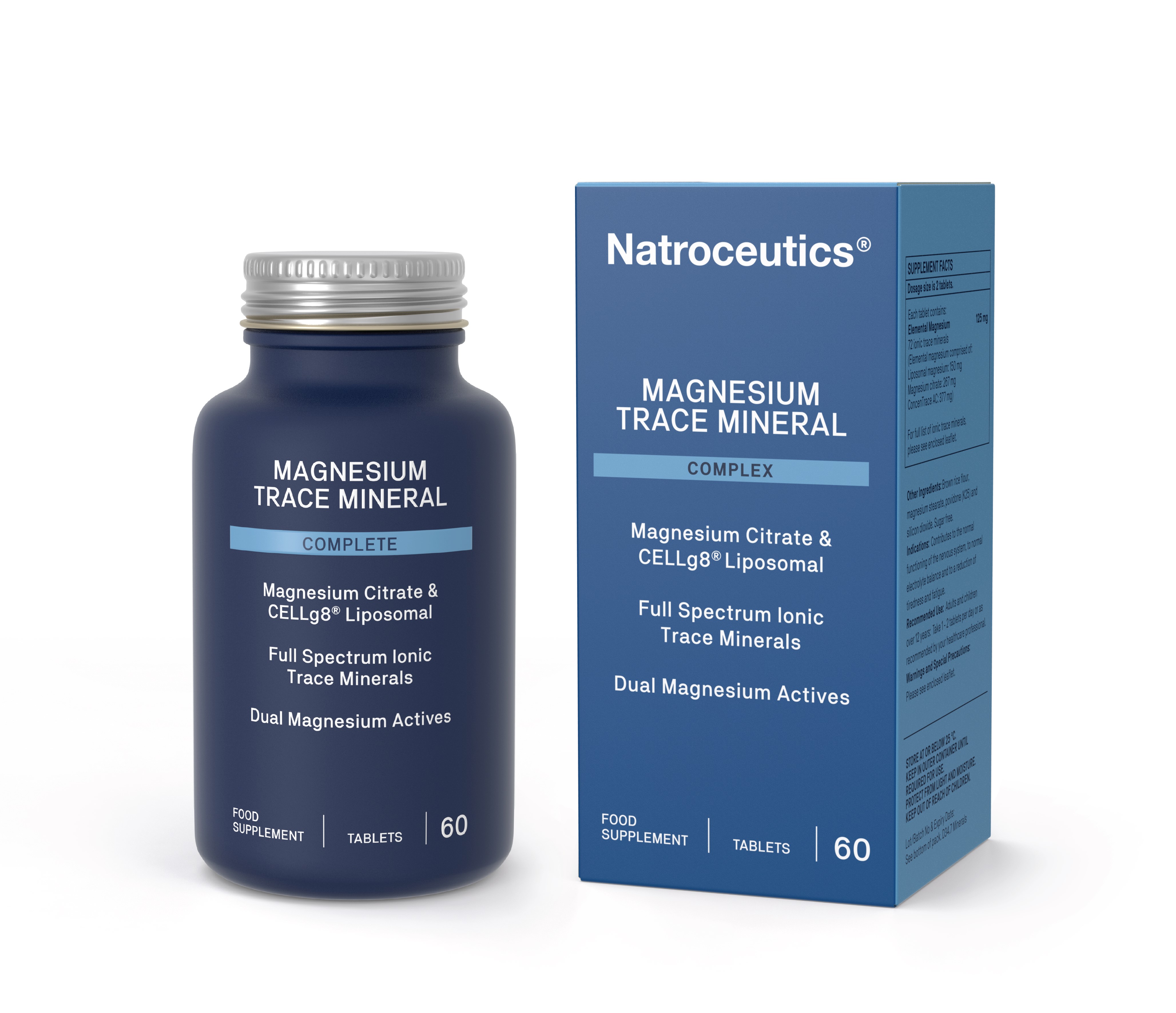 Natroceutics Magnesium Trace Mineral Complex 60 Tablets 